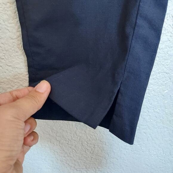 Everlane Navy Wool Blend Ankle Pants Size 12 - Picture 7 of 12